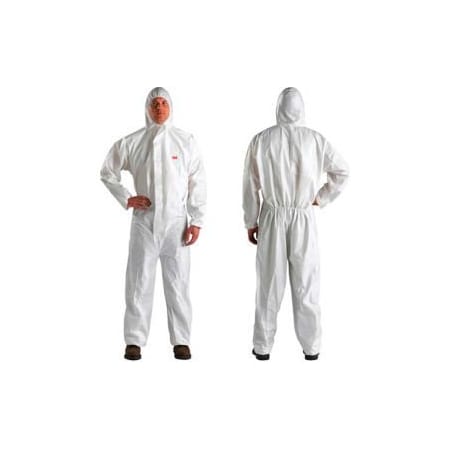 3M Disposable Coverall, Elastic Wrists & Ankles, Hood, White, 2XL, 4510-XXL, 20/Case 7000089665